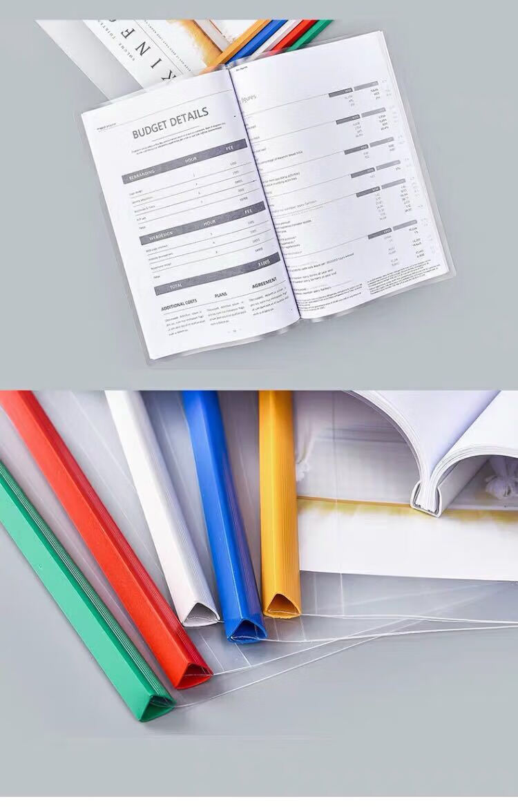 【现货直发】加厚文件夹a4大抽杆夹透明拉杆夹学生书夹试卷夹学生书夹