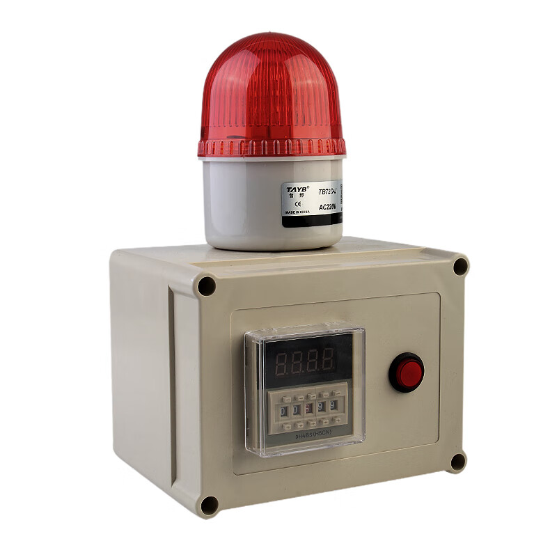 计时报警器定时报警器计时提醒声光时间报警器停电不清零220v单段计时