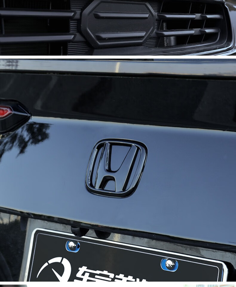 车 适用于本田皓影crv车标改装 17-21款crv专用前后方向盘标本田标志