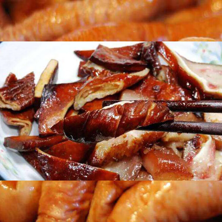 熏大肥肠 烟熏大肠 东北特产农家工艺烟熏肠腊猪肠子500g一斤 猪肉肠