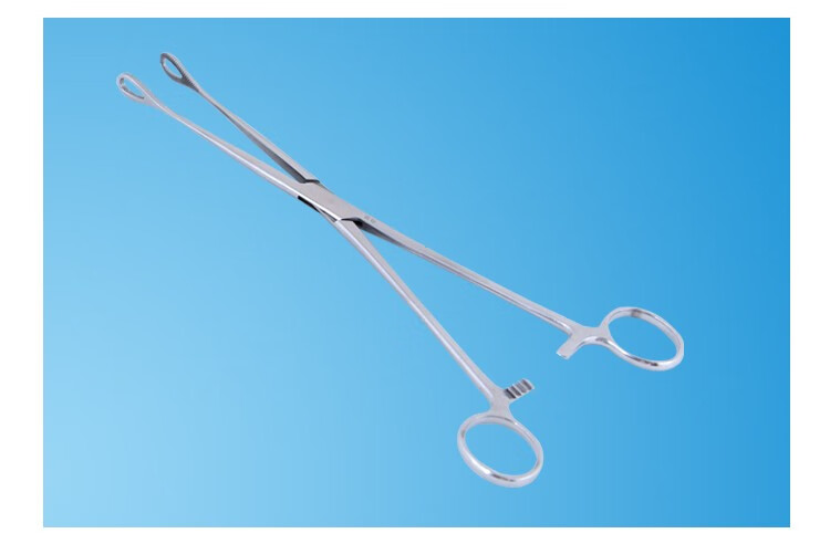 锦鹿 医用不锈钢海绵钳 卵圆钳 不锈钢海绵钳医用钳卵圆钳妇科大号海