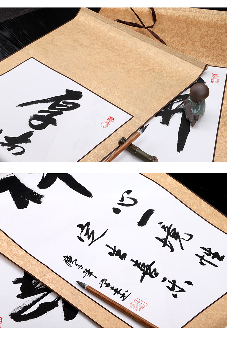 冠堂居办公室字画书法纯手写书法挂轴字画作品宣纸挂画卷轴新中式书房