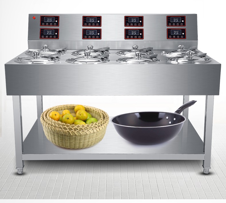 煲仔饭机全自动智能商用电两头四头六头八头煲仔炉砂锅锅巴 双层单排