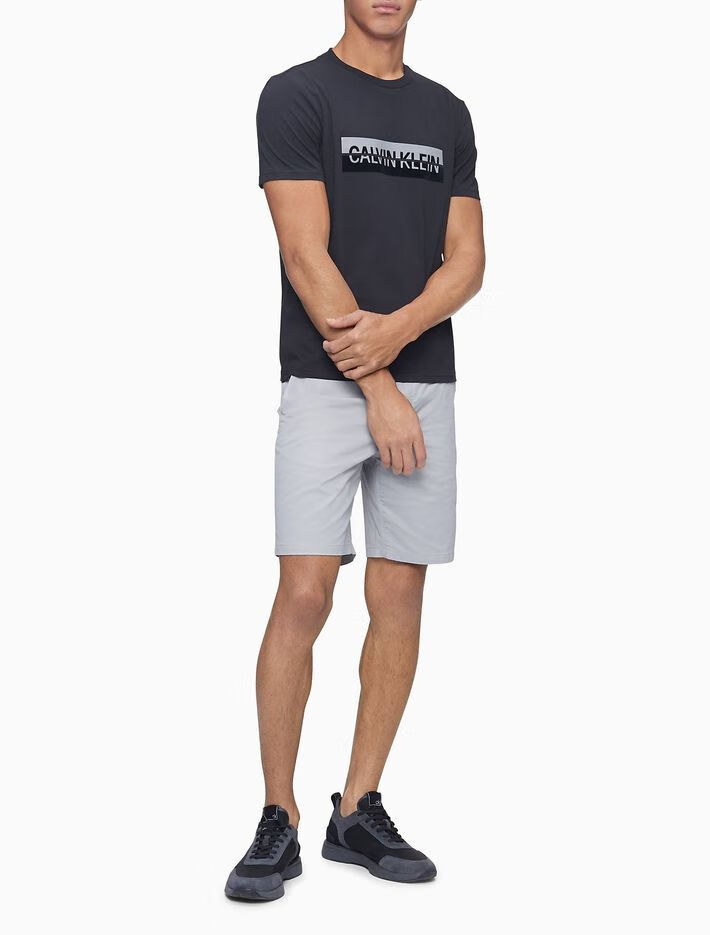 calvinklein卡尔文克莱恩男装春夏圆领纯色ck印花字母潮流休闲短袖t恤