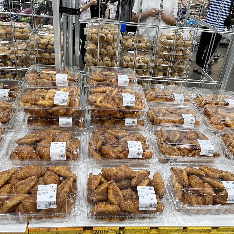 山姆会员店广东深圳山姆会员超市代购黄油牛角包24个可颂面包羊角下午