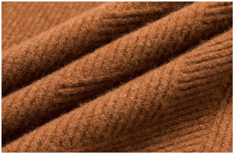 纯山羊绒衫男士毛衣半高领加厚春秋款中年打底衫冬金栗色100山羊绒180