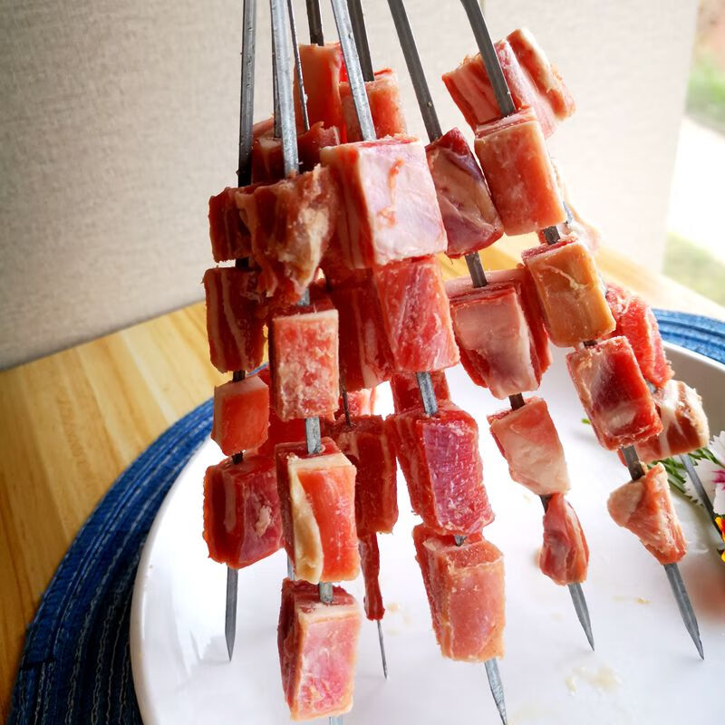 烧烤羊排串鲜羊排新鲜冷冻烧烤食材半成品烤肉串食品小吃10串一包