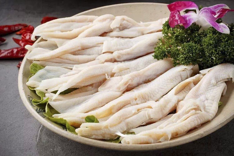 速冻去骨带筋鸭掌 冷冻生鲜无骨鸭掌新鲜冰冻鸭爪含冰2斤装