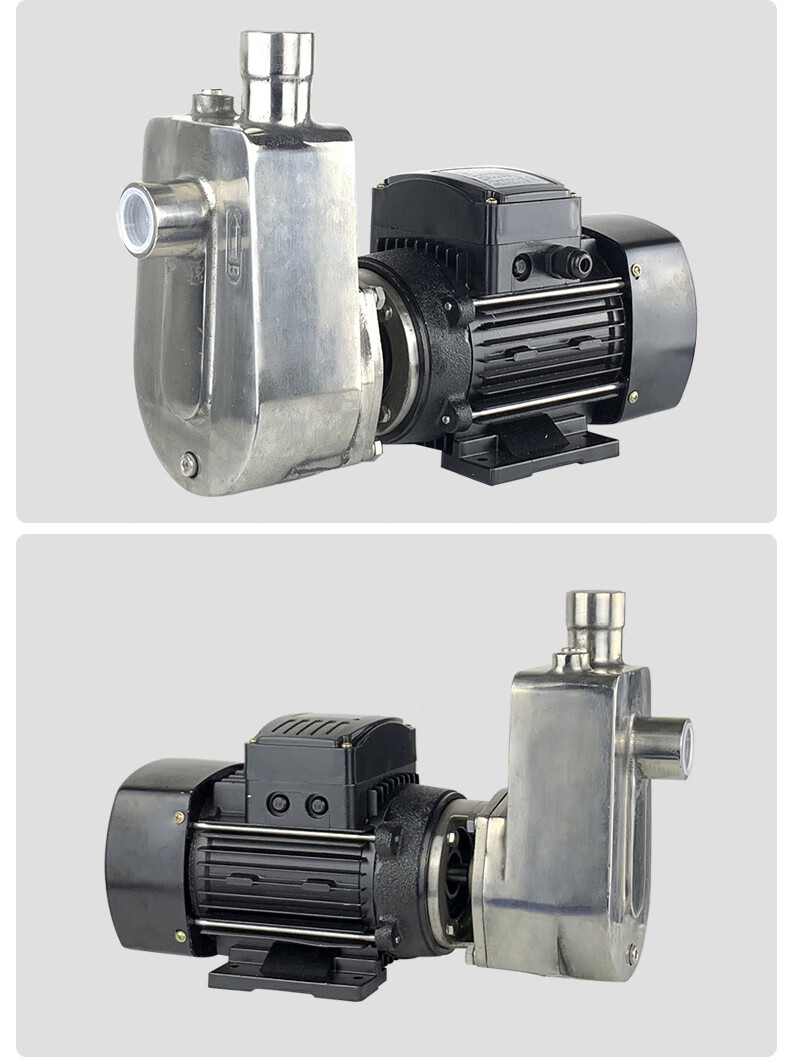 304不锈钢自吸泵化工工业级防爆耐腐蚀全自动家用抽水喷射增压泵定制