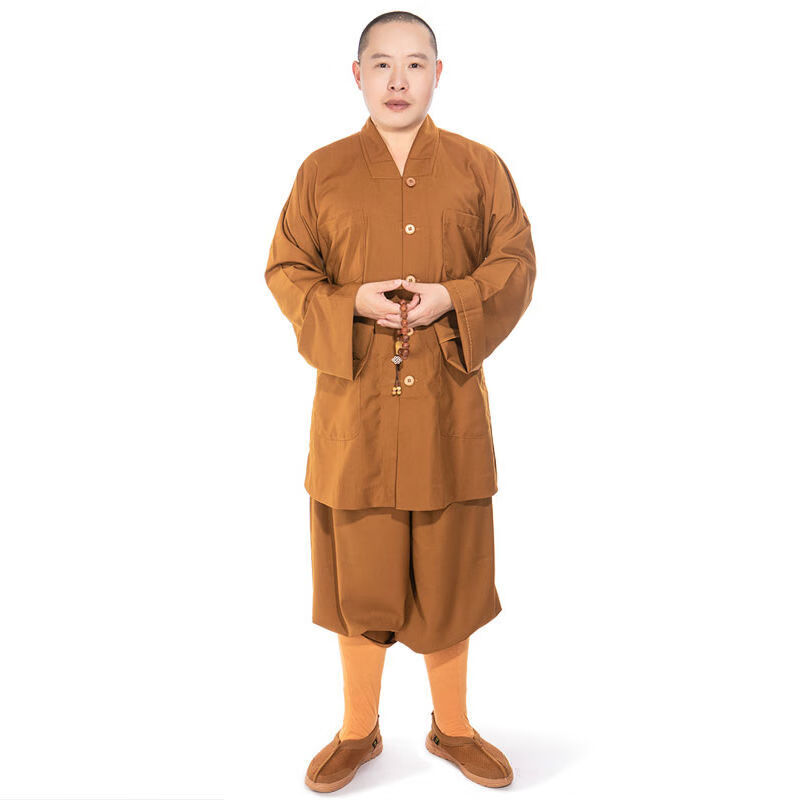 侣扁僧服装男女款全棉短褂僧衣中小褂春夏秋季僧侣服出家人和尚服装中
