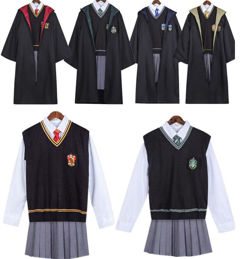 千易色霍格沃茨校服哈利波特衣服学院赫敏cos长魔法袍全套cos服装 鹰