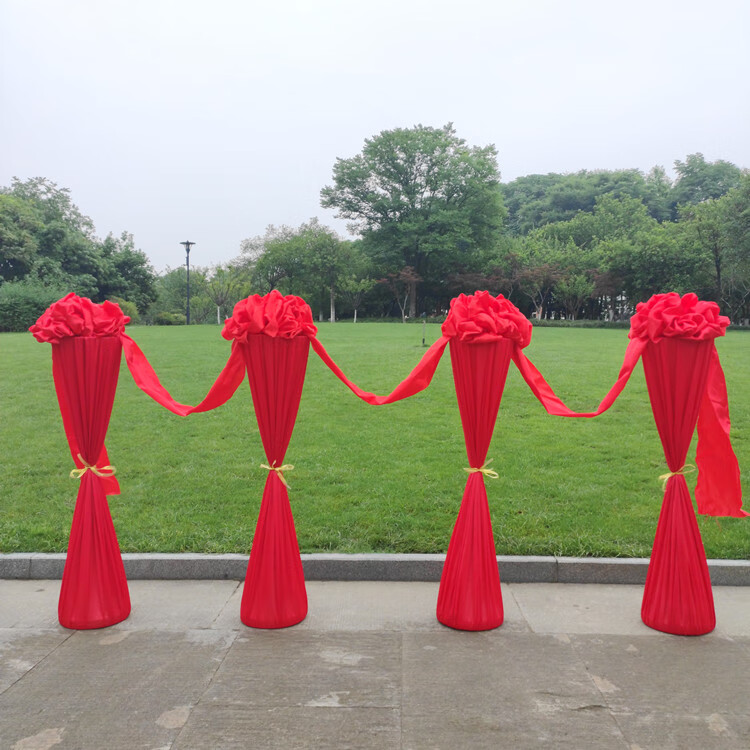 剪裁花球开业庆典立柱套餐公司开业道具剪彩花球套装剪彩仪式开张剪彩