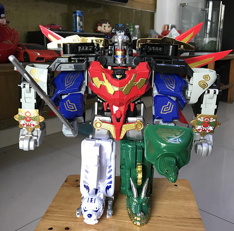 孩之星神兽金刚1代鹰龙金刚版 天神地兽变形拼装玩具 迷你鹰龙金刚