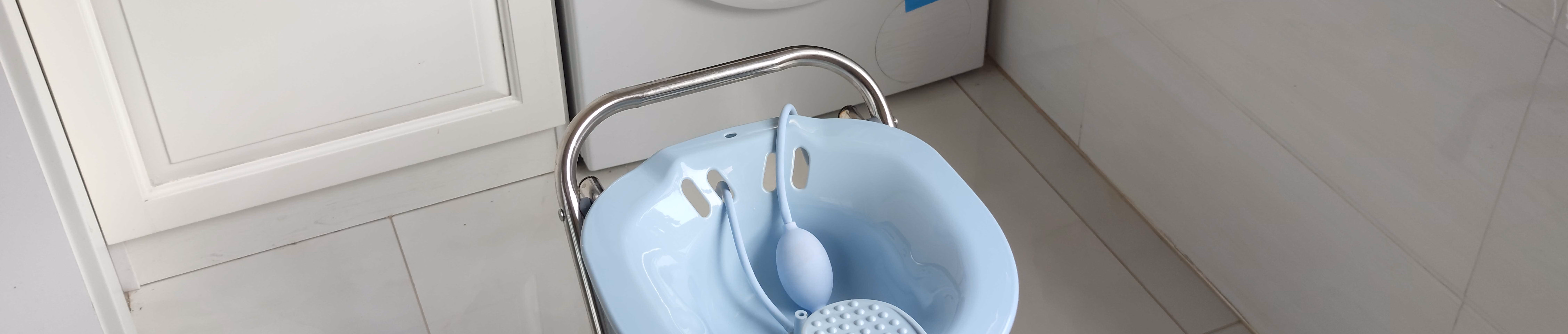 可狄(kedi)家用女坐浴盆免蹲坐塑料盆男坐浴器女生孕妇洗屁股带凳月子