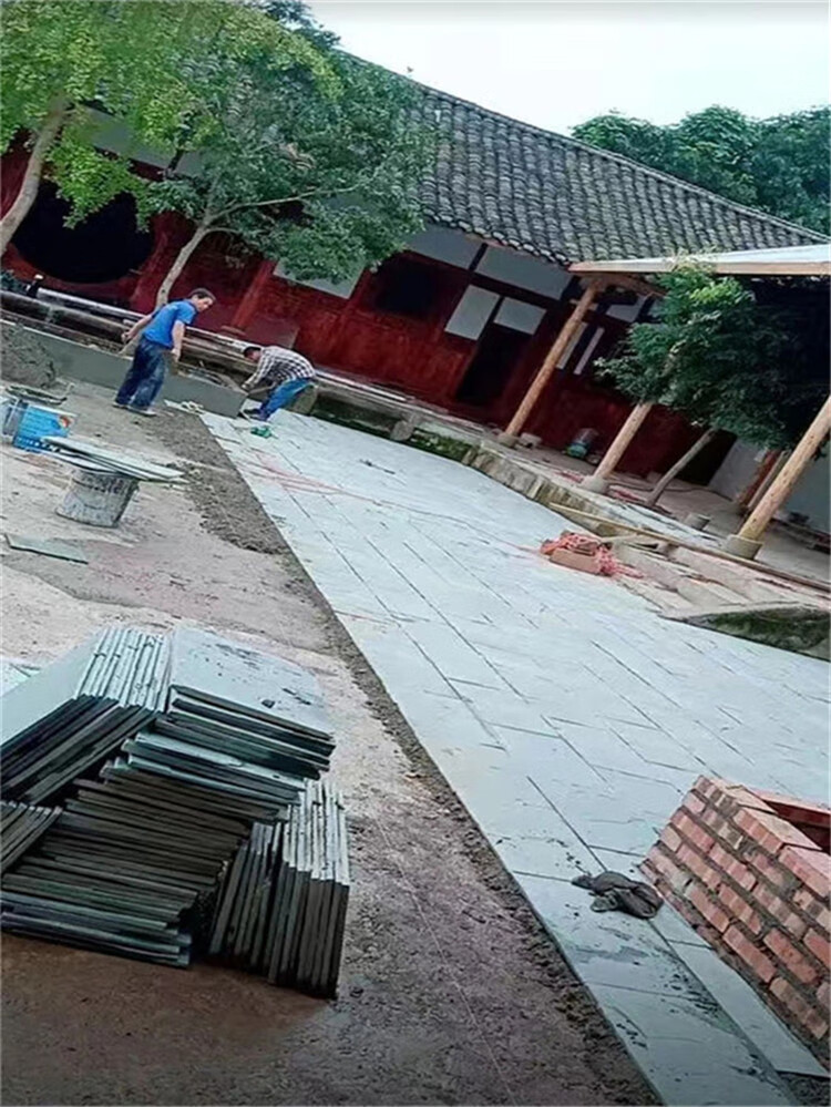 定做天然青石板绿色平板文化石墙砖室外庭院石材地砖铺院外地砖防滑石