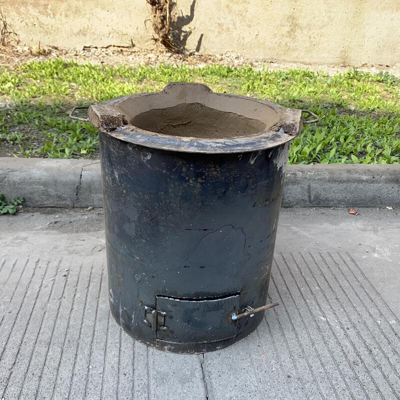 大席饭店用煤炭散煤猛火炉烧水木炭炉商用木柴炉具加厚钢板耐火炉