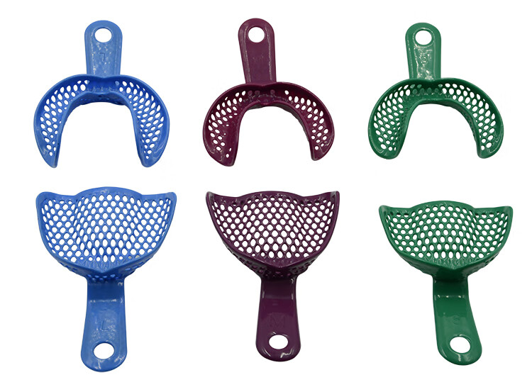 牙科牙托无牙颌取模工具托盘无牙颌牙托牙科口腔齿科材料大中小号无牙