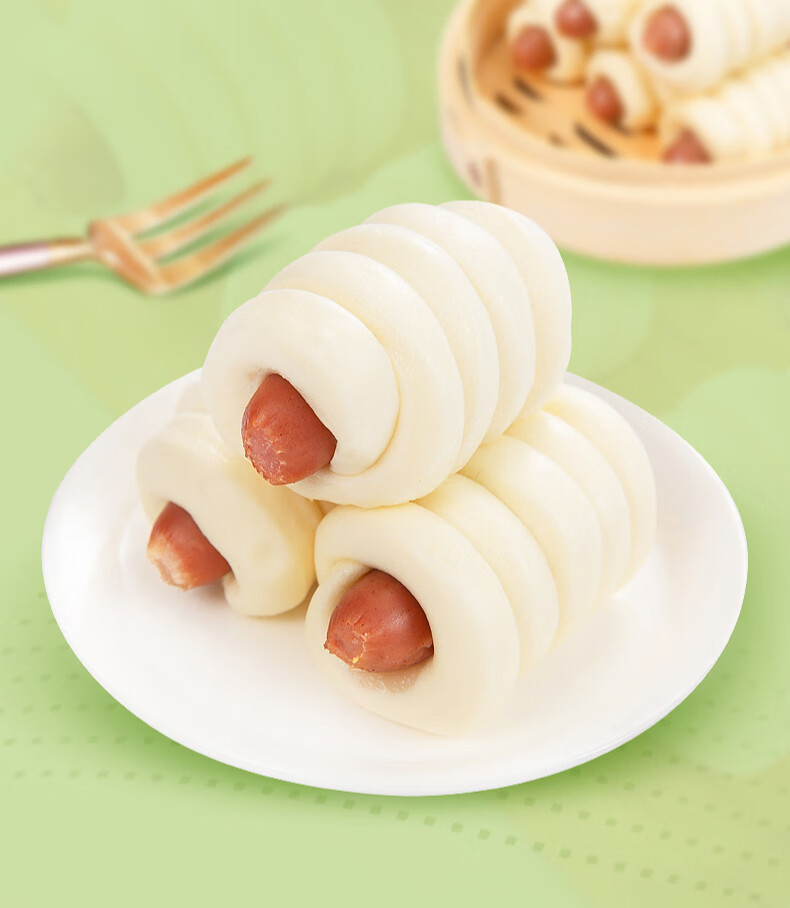 桂冠香肠卷108g包子速冻食品加热馒头香肠卷速食早餐半成品