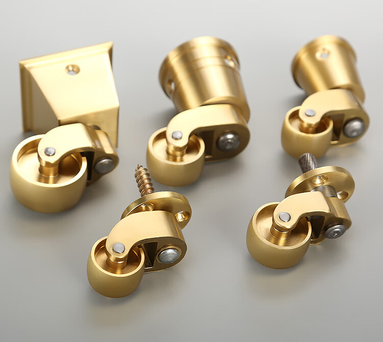 郦狼铜脚轮沙发桌椅家具脚轮小万向轮重型静音转向轮15寸2寸万向轮