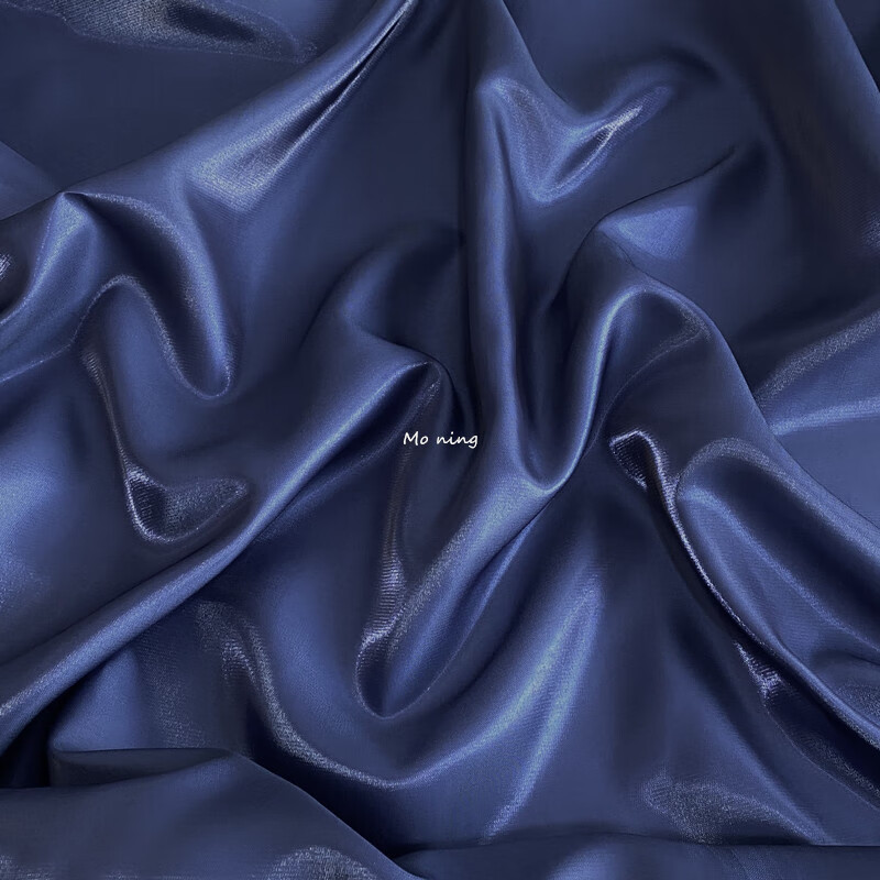 婚服布料超亮液体水光缎布料光滑硬挺金属亮光水晶丝