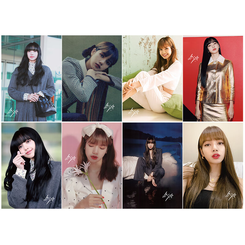 lisa海报 blackpink写真周边卡贴明信片壁纸高清挂画一