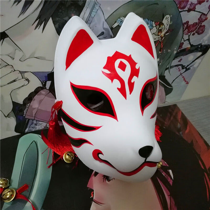 火影忍者面具卡卡西暗部日式和风狐狸全脸cosplay道具卡卡西1