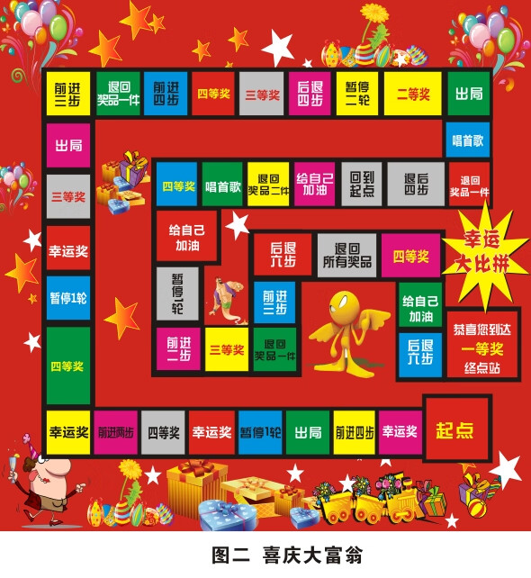 垃圾分类飞行棋真人版大富翁游戏棋道具超大地垫交通教学订制 3米 4米