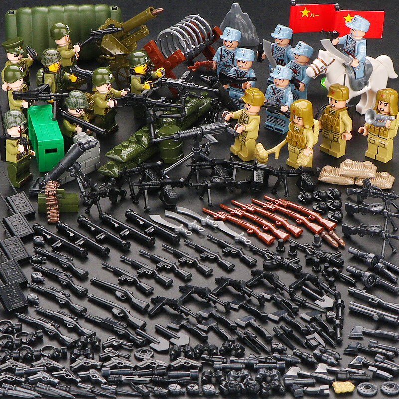 乐高红军战斗图片