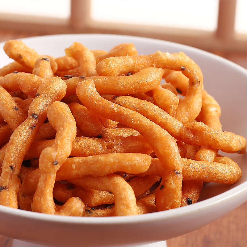 安徽特产小吃零食香酥芝麻小炸500g年货糕点芜湖无为庐江传统茶点500g