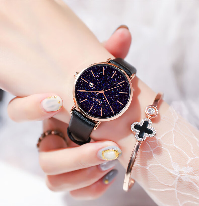 【官方旗舰】满天星手表女满天星小众手表女士轻奢简约气质防水新款