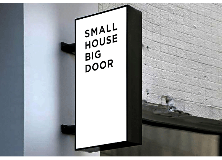 广告牌定做铁艺户外双面简约灯箱广告牌挂墙式门头招牌长方形服装店