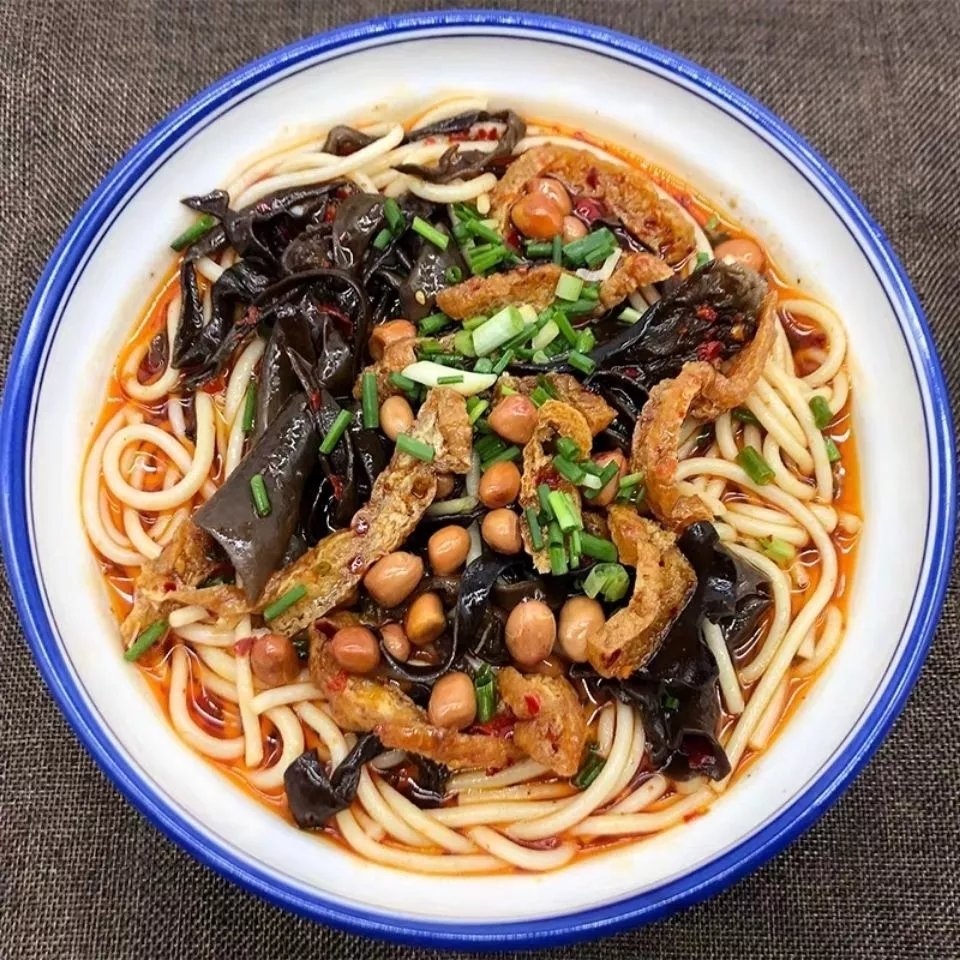 邵阳米粉 邵阳粗米粉早餐小吃湘粉世家木耳豆腐粗粉免煮鲜粉湖南米粉