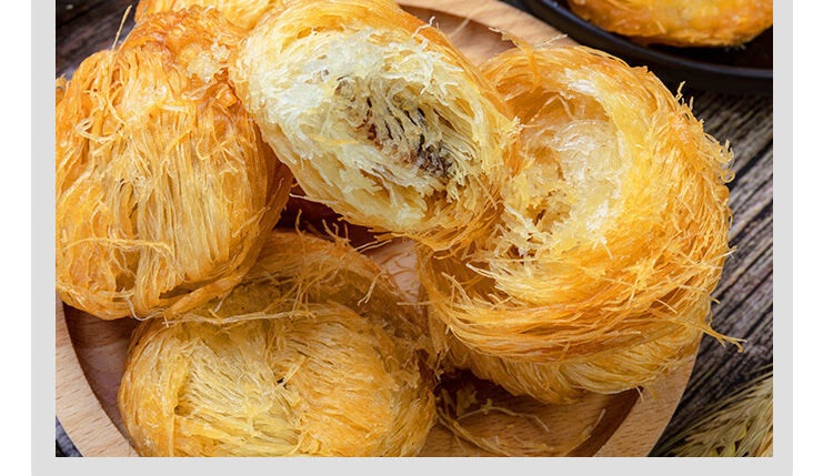 金丝饼千丝饼手工酒店点心半成品冷冻油炸银丝饼拉丝饼盘丝饼早餐