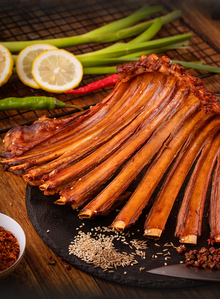 烤羊排内蒙古特产手把羊肉450g熟食草原美食即食羊排新鲜 羊排450g