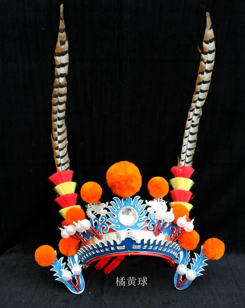 戏曲舞蹈头饰京剧戏剧用品头饰小列子小额子戏曲头盔打鼓额子六一国潮