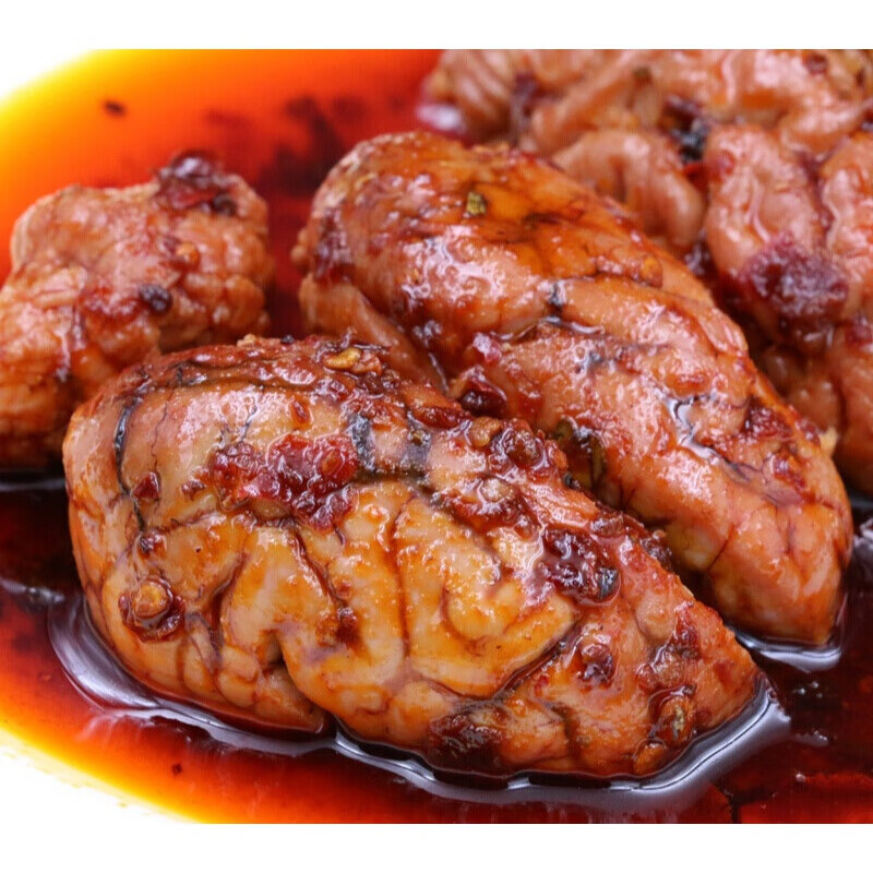 自贡香辣脑花2个装麻辣脑花四川特色即食熟食小吃辣