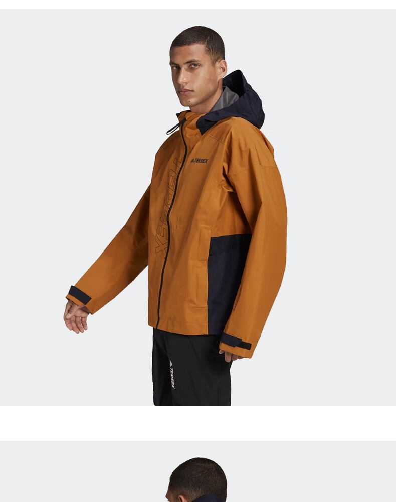 adidas阿迪达斯官网terrex男goretex防水防风透气户外运动连帽夹克