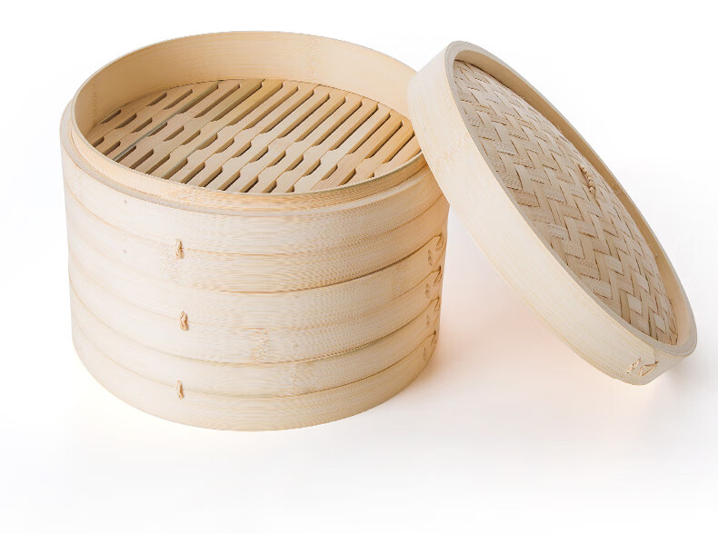 粉蒸肉蒸笼 小笼包蒸笼竹子蒸笼家用蒸饺子蒸笼竹制包子 竹笼屉 23cm