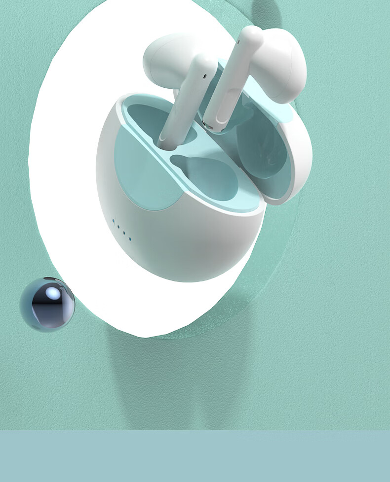 游戏运动半入耳超长待机电竞耳机蓝牙 【白色】ikf-fun-pro 蓝牙v5