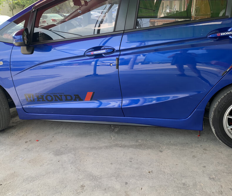 适用于1421款本田新飞度改装侧裙rs包围三代四代无限裙边外观配件1420