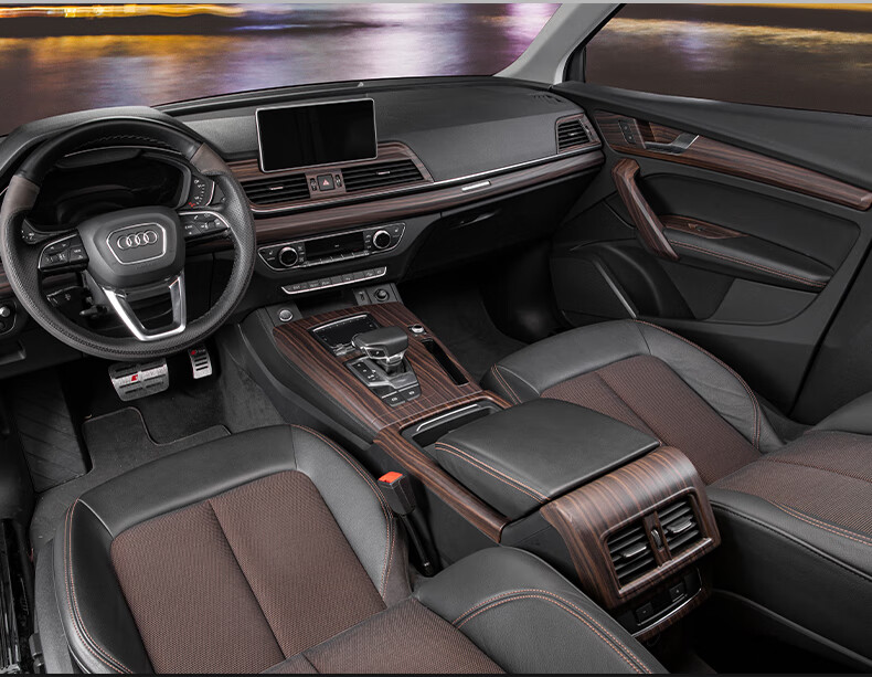 适用于182221款奥迪q5l内饰改装中控台汽车装饰车内用品专用升级高配