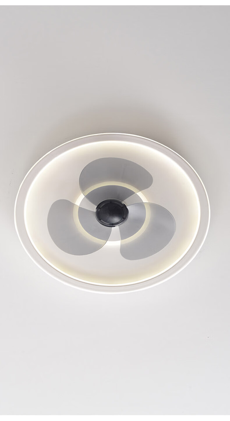 雷士照明官方旗舰同款智能摇头吸顶风扇灯卧室超薄变频书房吊扇灯