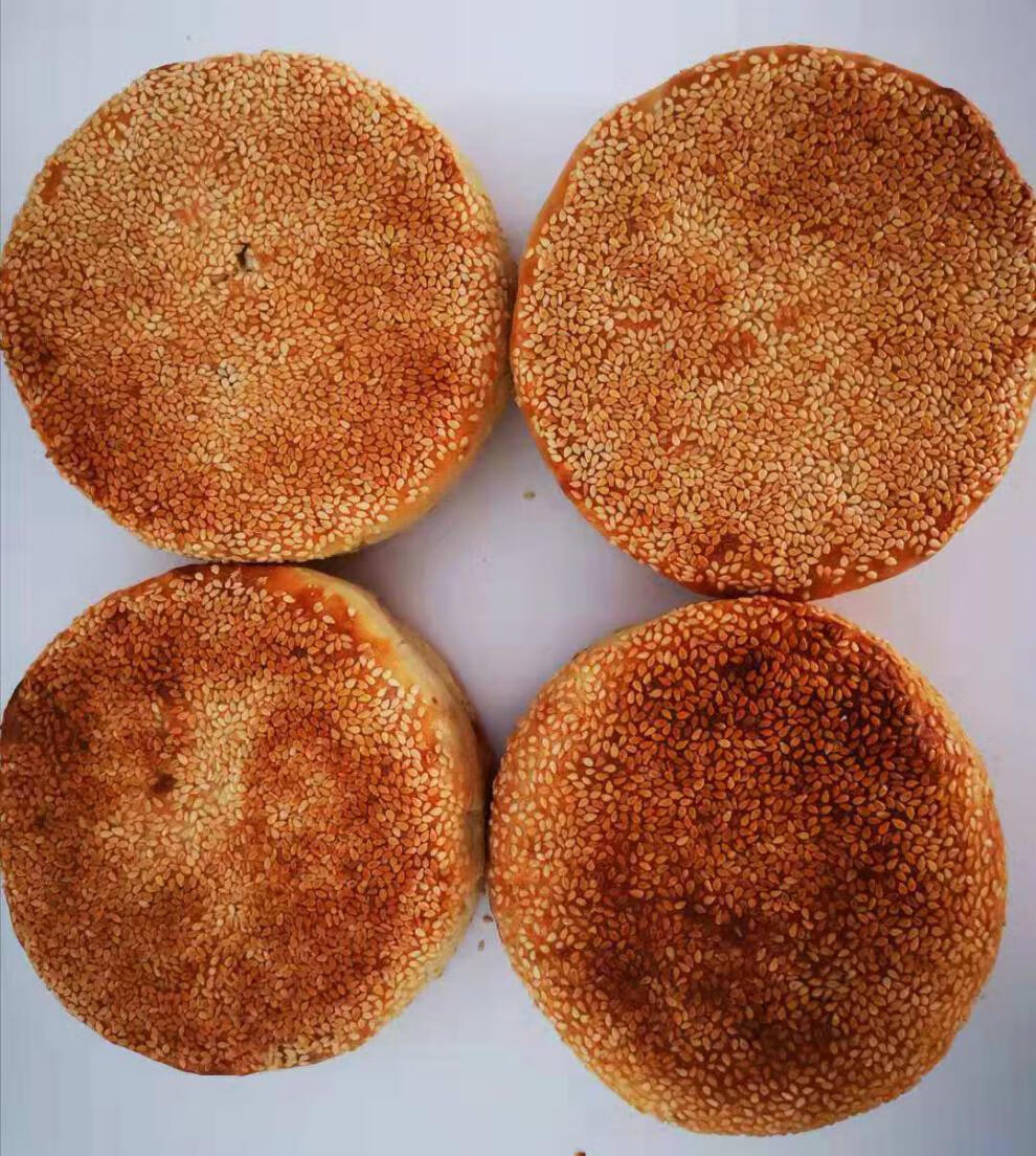 登封烧饼河南纯手工芝麻焦盖单双面芝麻饼10个 烧饼【5单5双】【图片