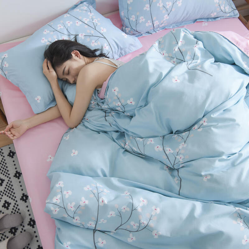 良至春夏季被套单件学生宿舍女1米82米磨毛裸睡棉单被套被罩罗马空间