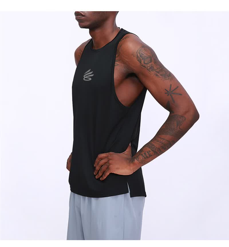 库里球衣篮球速干美式训练服背心男运动球衣跑步健身宽松透气无袖t恤