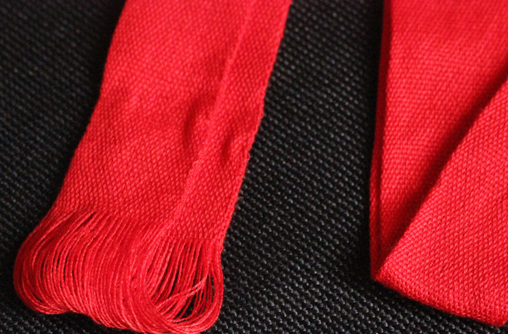 裴拉婷新品本命年红布腰带条本命年纯色无字红腰带男女祝寿腰带新生儿