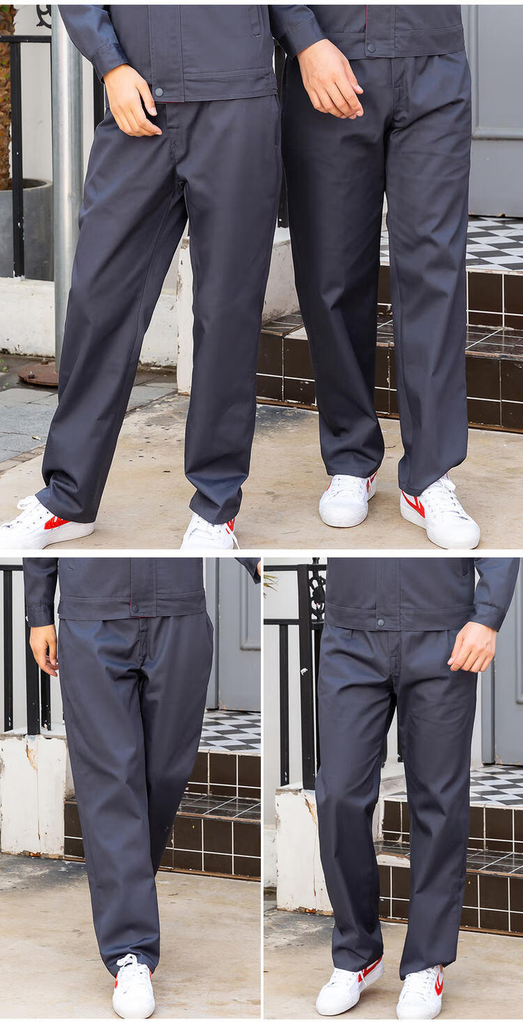 宽松工作裤男耐磨春秋冬款工地保安男士汽修车间劳保裤藏蓝黑裤子160
