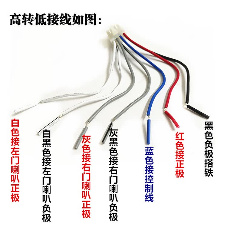 汽车低音炮改装纯铜5米音频线rca车载音响功放音频信号连接线 5米音频