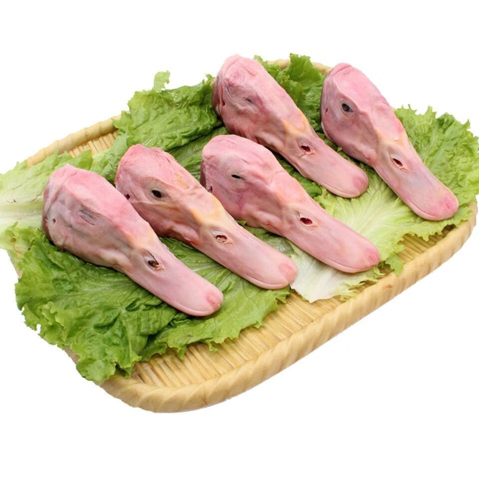 鸭头生鲜大新鲜鸭肉鸭子干锅鸭头冷冻食材卤味麻辣鸭头新鲜鸭头4斤装