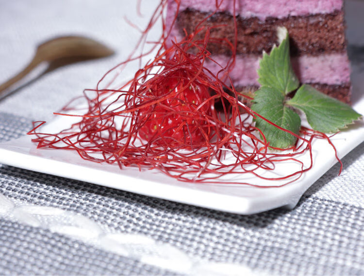 中西餐灵魂摆盘辣椒丝超细分享厨房创意细椒低辣装饰细干辣椒丝创意摆